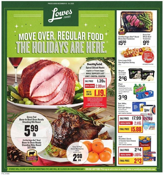 Lowes Foods Ad from 12/16/2020