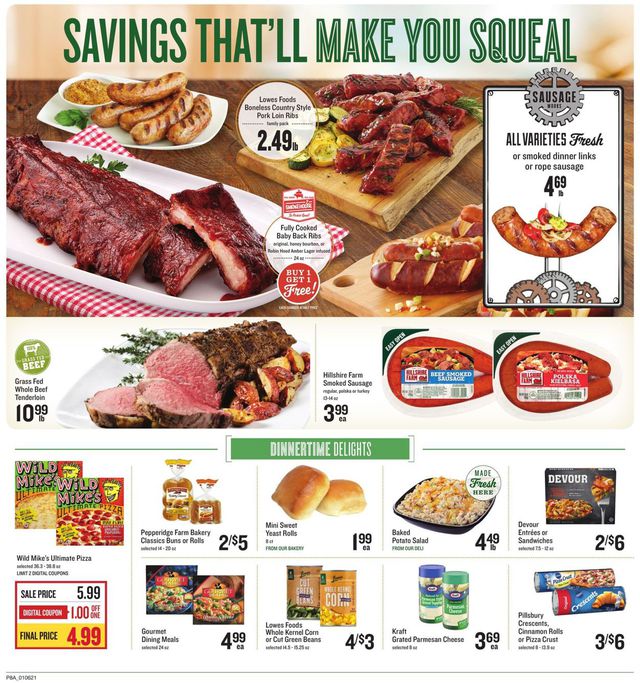 Lowes Foods Ad from 01/06/2021
