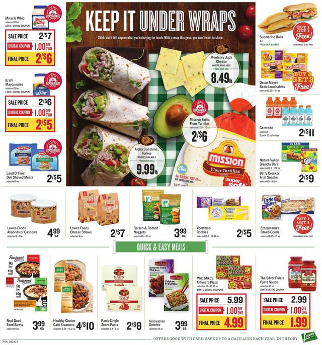 Lowes Foods Ad from 03/24/2021