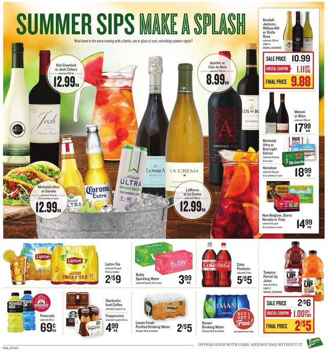 Lowes Foods Ad from 07/14/2021