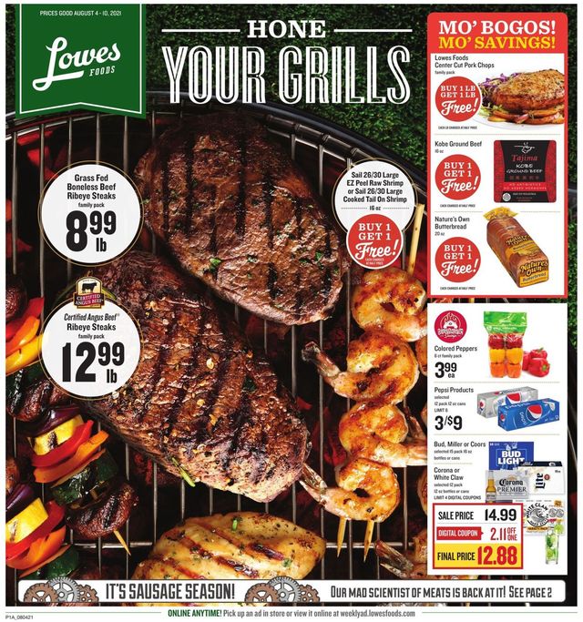 Lowes Foods Ad from 08/04/2021