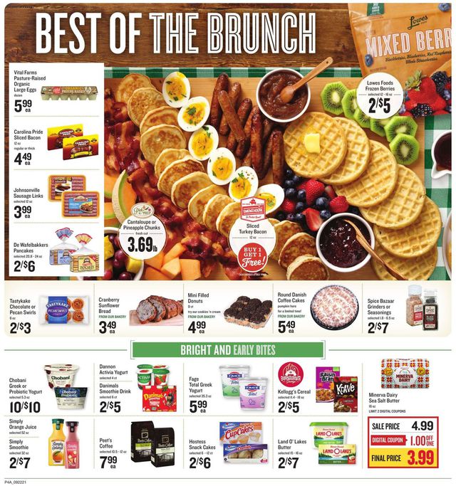 Lowes Foods Ad from 09/22/2021
