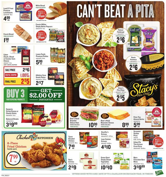 Lowes Foods Ad from 09/22/2021