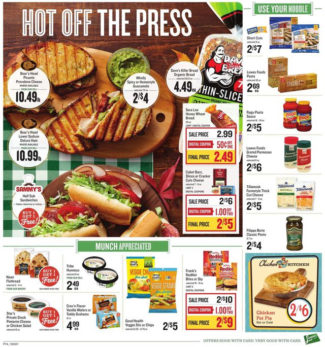 Lowes Foods Ad from 10/20/2021
