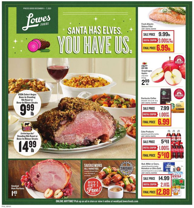 Lowes Foods Ad from 12/01/2021