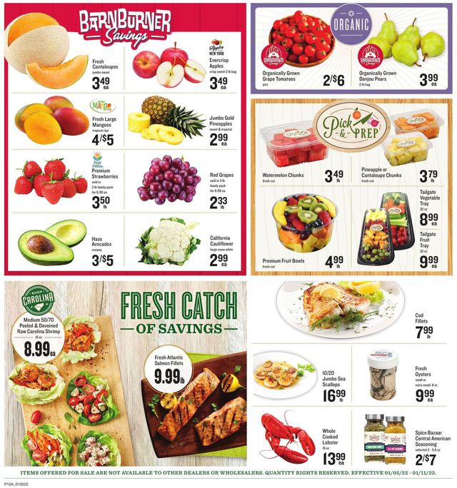 Lowes Foods Ad from 01/05/2022