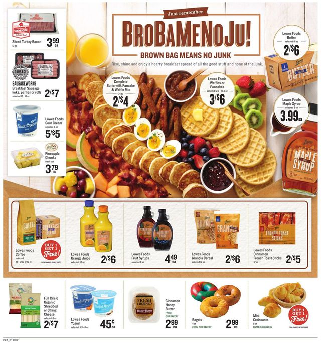 Lowes Foods Ad from 01/19/2022