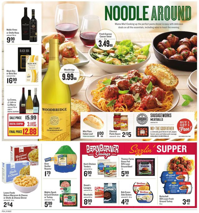 Lowes Foods Ad from 01/26/2022