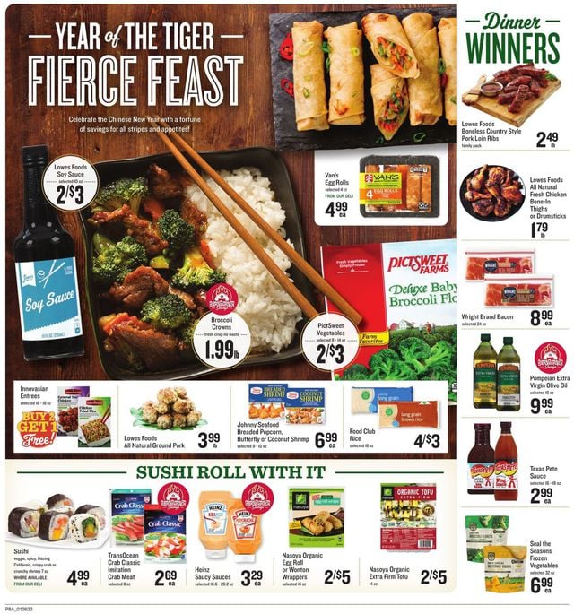 Lowes Foods Ad from 01/26/2022