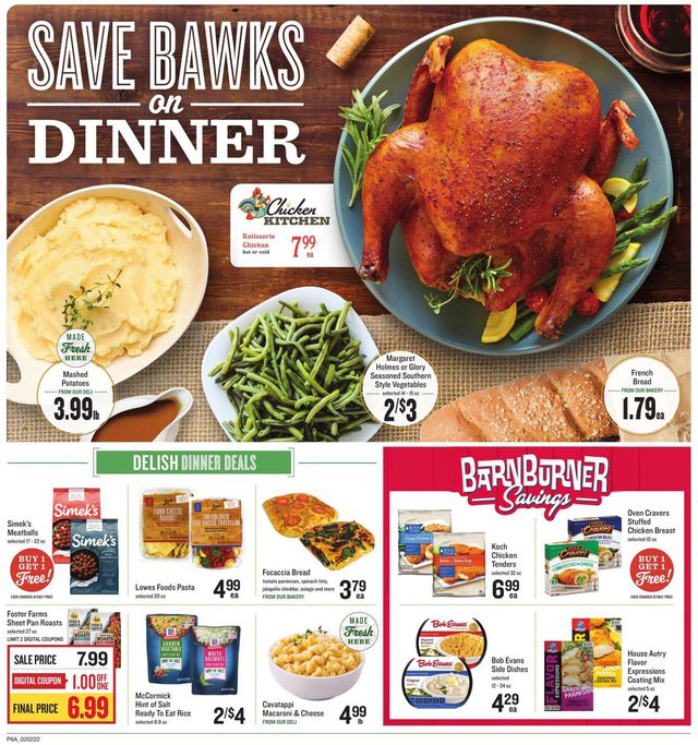 Lowes Foods Ad from 02/02/2022