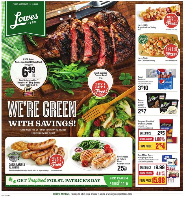 Lowes Foods Ad from 03/09/2022