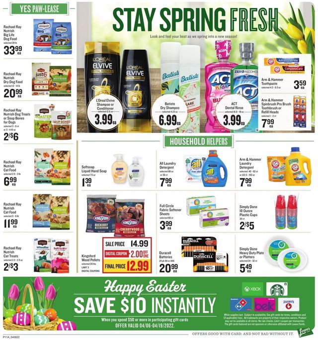 Lowes Foods Ad from 04/06/2022