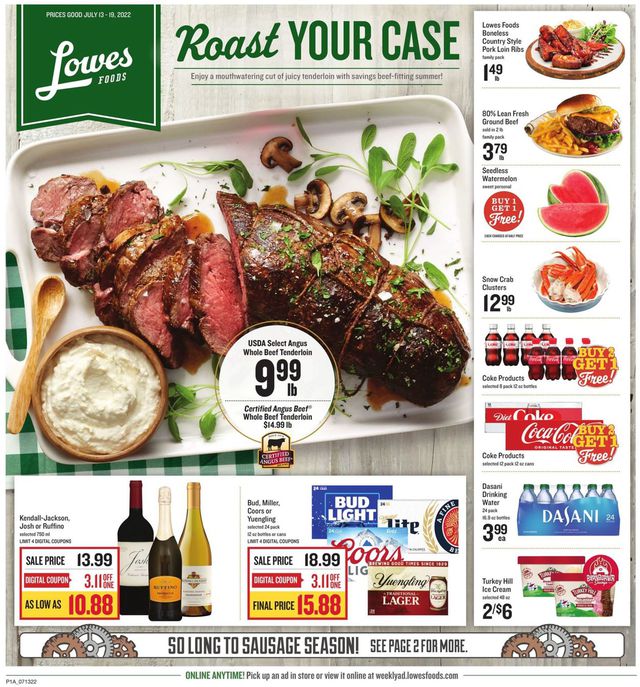 Lowes Foods Ad from 07/13/2022