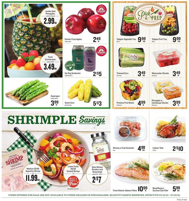Lowes Foods Ad from 07/13/2022