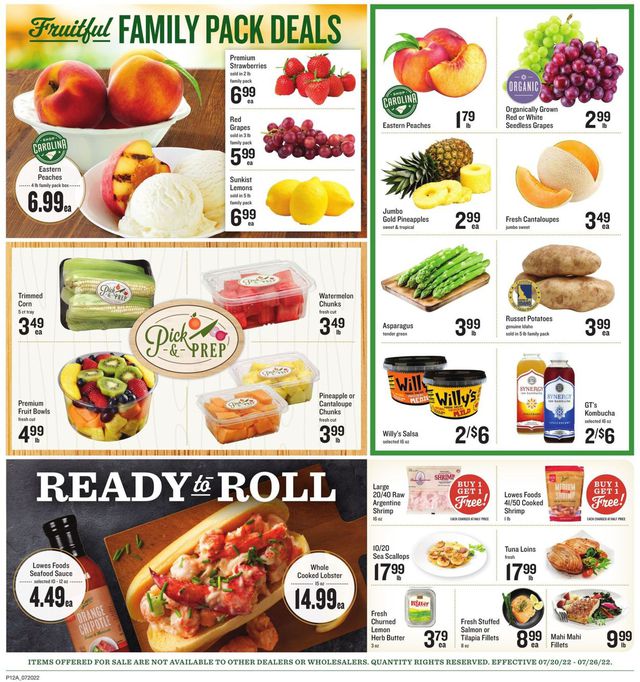 Lowes Foods Ad from 07/20/2022