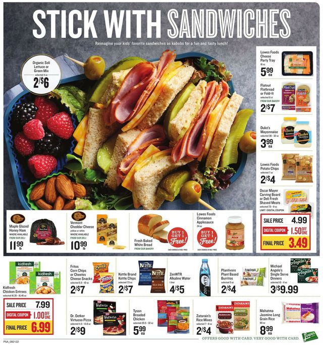 Lowes Foods Ad from 09/21/2022