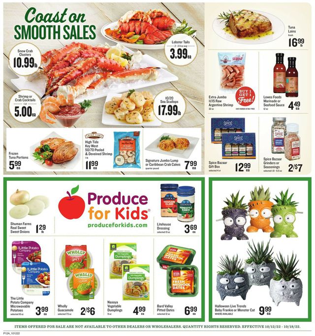Lowes Foods Ad from 10/12/2022