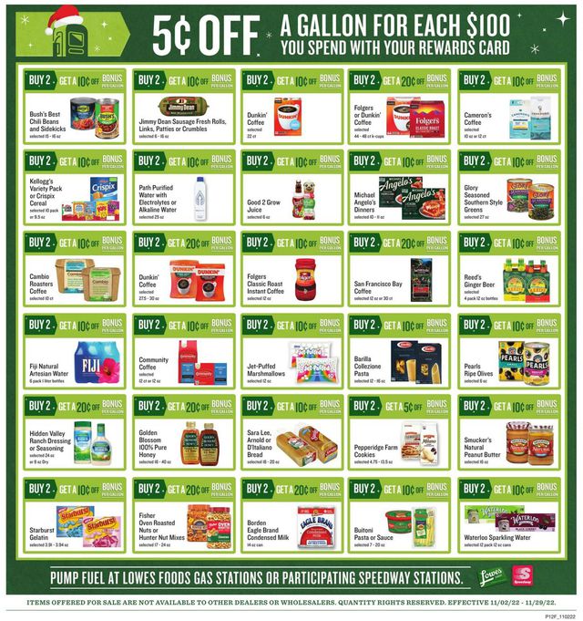 Lowes Foods Ad from 11/02/2022