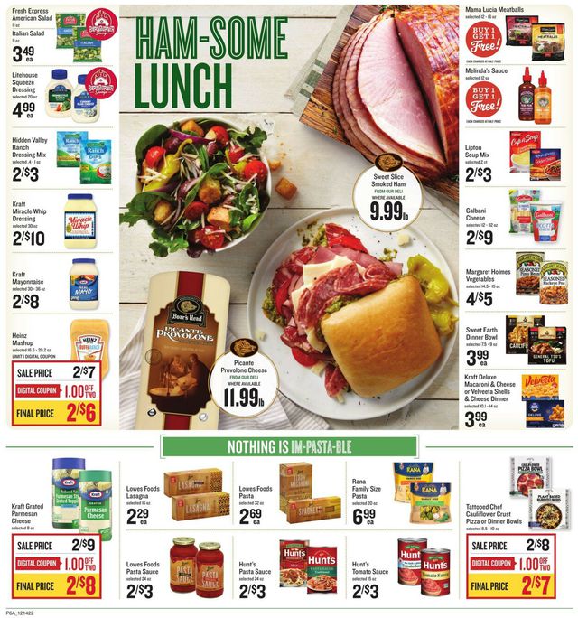 Lowes Foods Ad from 12/14/2022