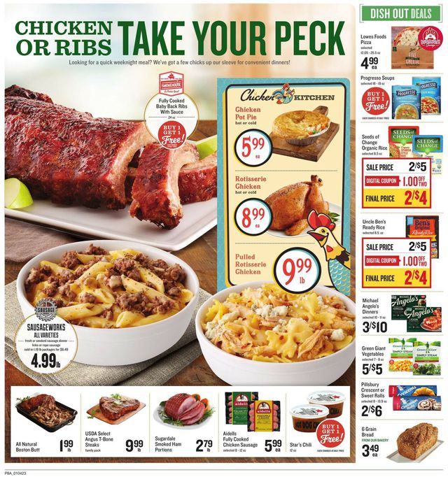 Lowes Foods Ad from 01/04/2023
