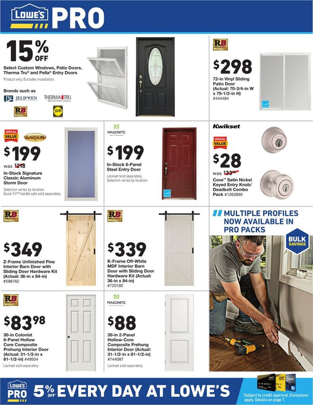 Lowe's Ad from 08/22/2019