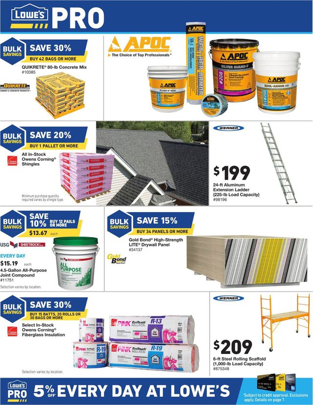 Lowe's Ad from 09/12/2019