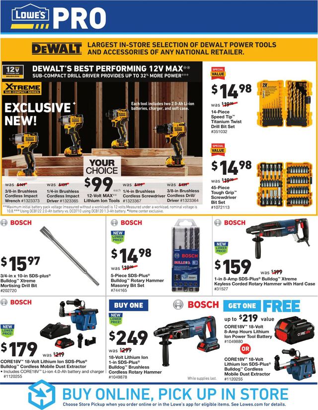 Lowe's Ad from 09/19/2019