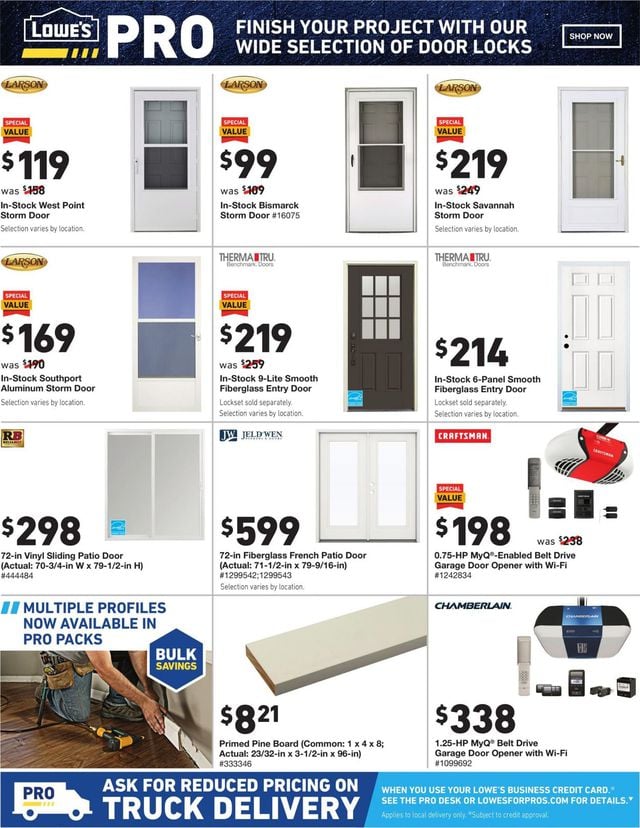 Lowe's Ad from 10/03/2019