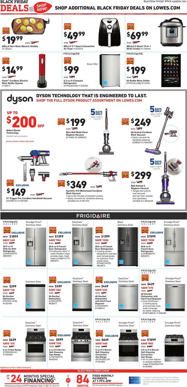Lowe's Ad from 11/27/2019