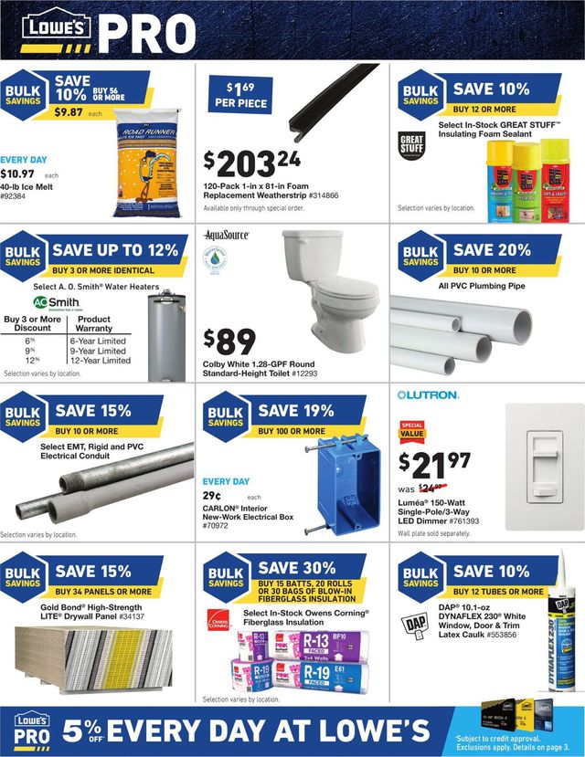 Lowe's Ad from 12/12/2019