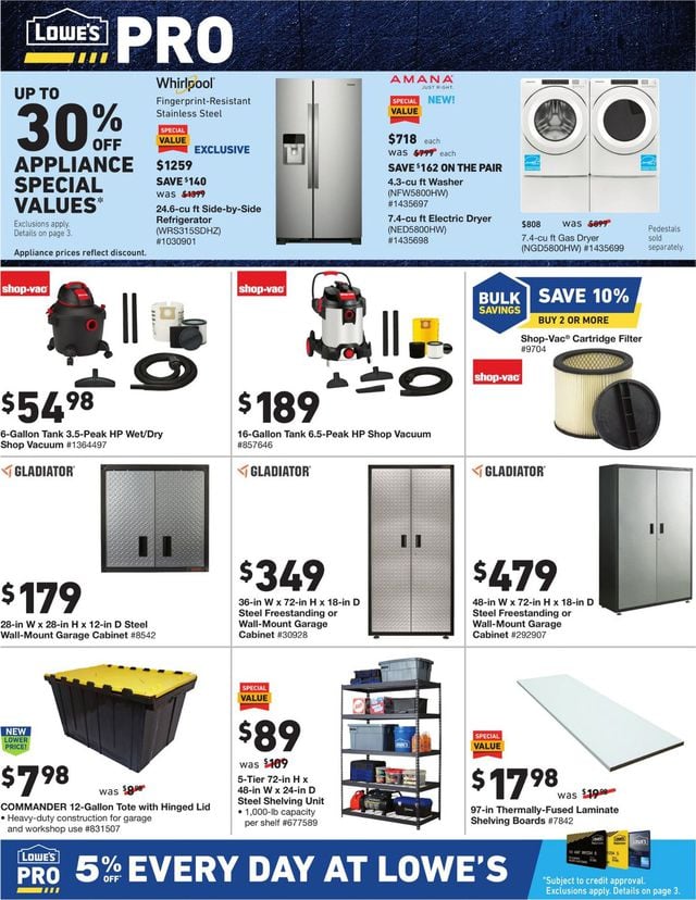 Lowe's Ad from 01/30/2020