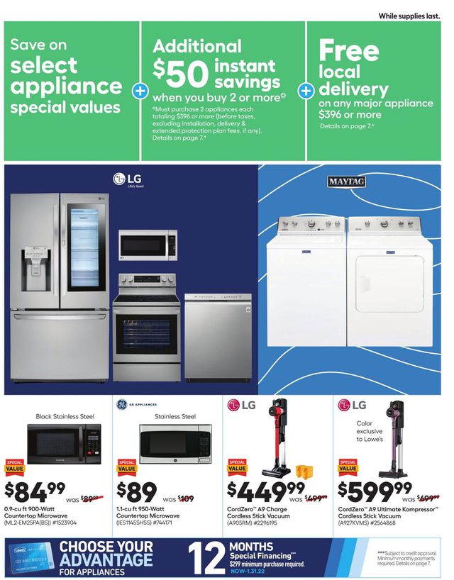 Lowe's Ad from 04/22/2021