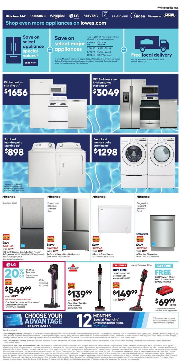 Lowe's Ad from 05/20/2021