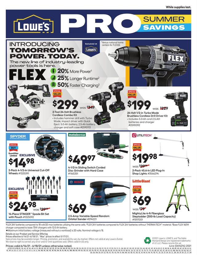 Lowe's Ad from 06/14/2021