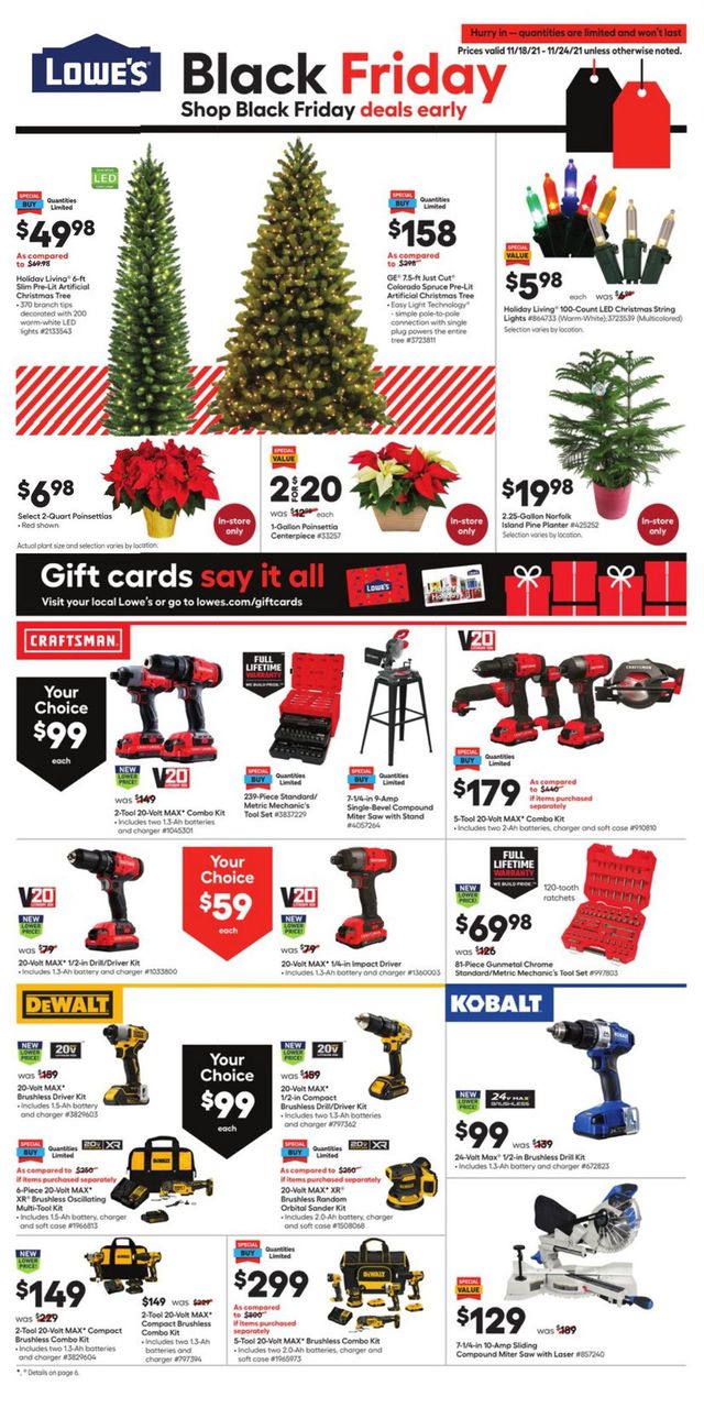 Lowe's Ad from 11/18/2021