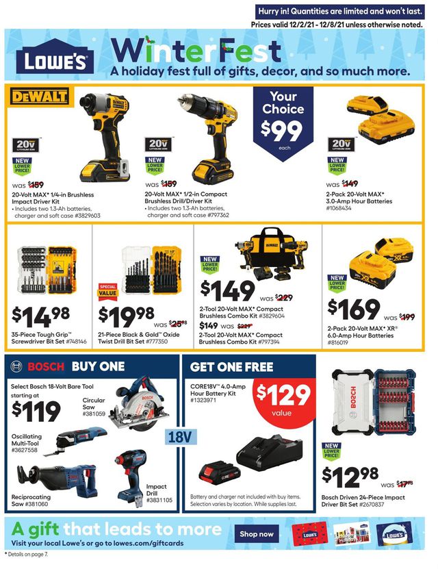 Lowe's Ad from 12/02/2021
