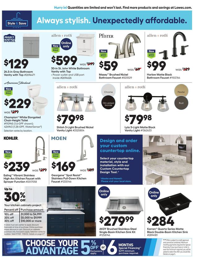Lowe's Ad from 07/07/2022