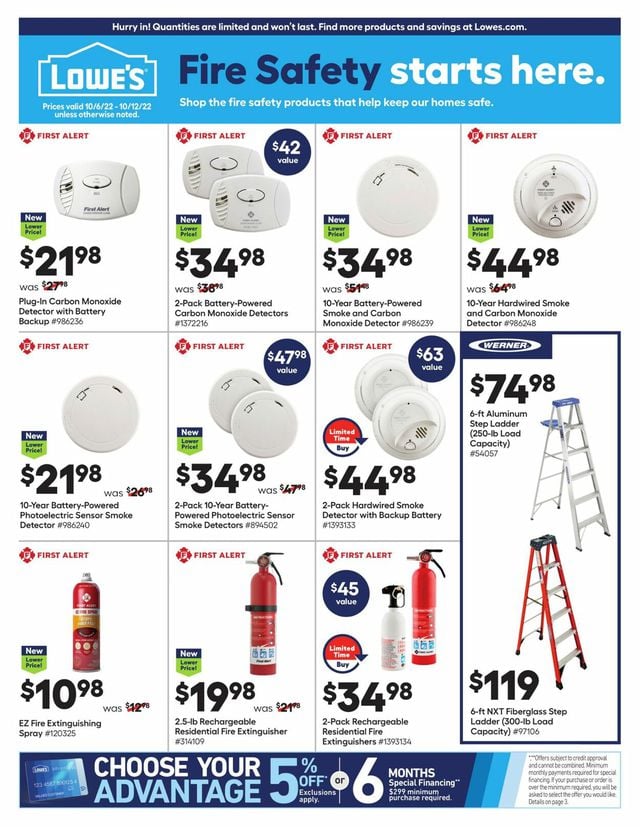 Lowe's Ad from 10/06/2022
