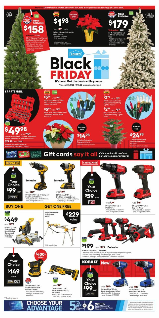 Lowe's Ad from 11/17/2022