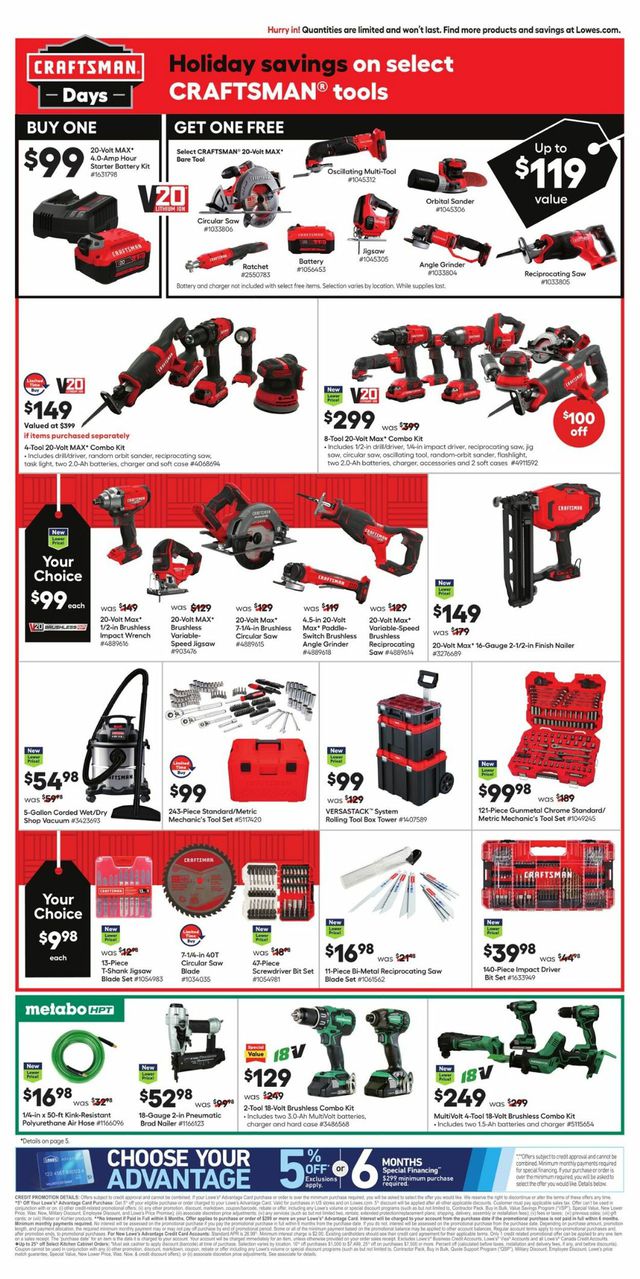Lowe's Ad from 11/17/2022