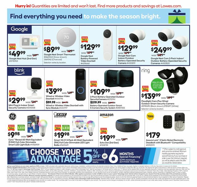 Lowe's Ad from 12/08/2022