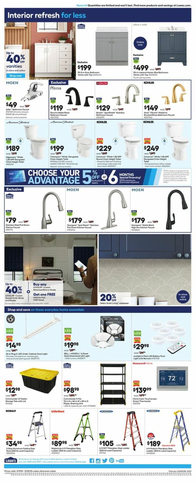 Lowe's Ad from 02/09/2023