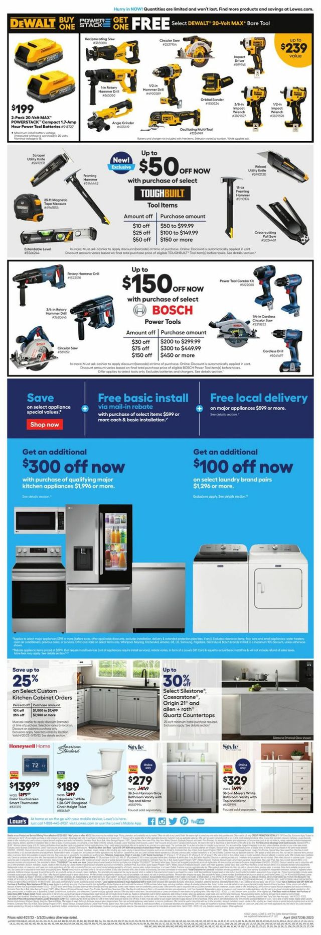 Lowe's Ad from 04/27/2023