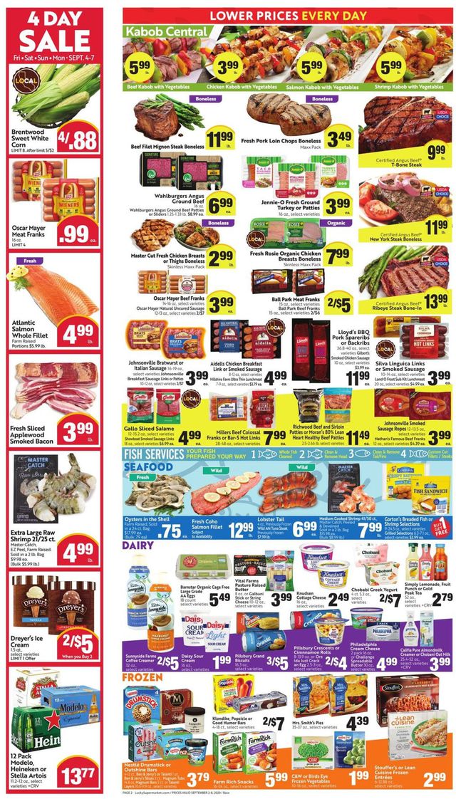 Lucky Supermarkets Ad from 09/02/2020