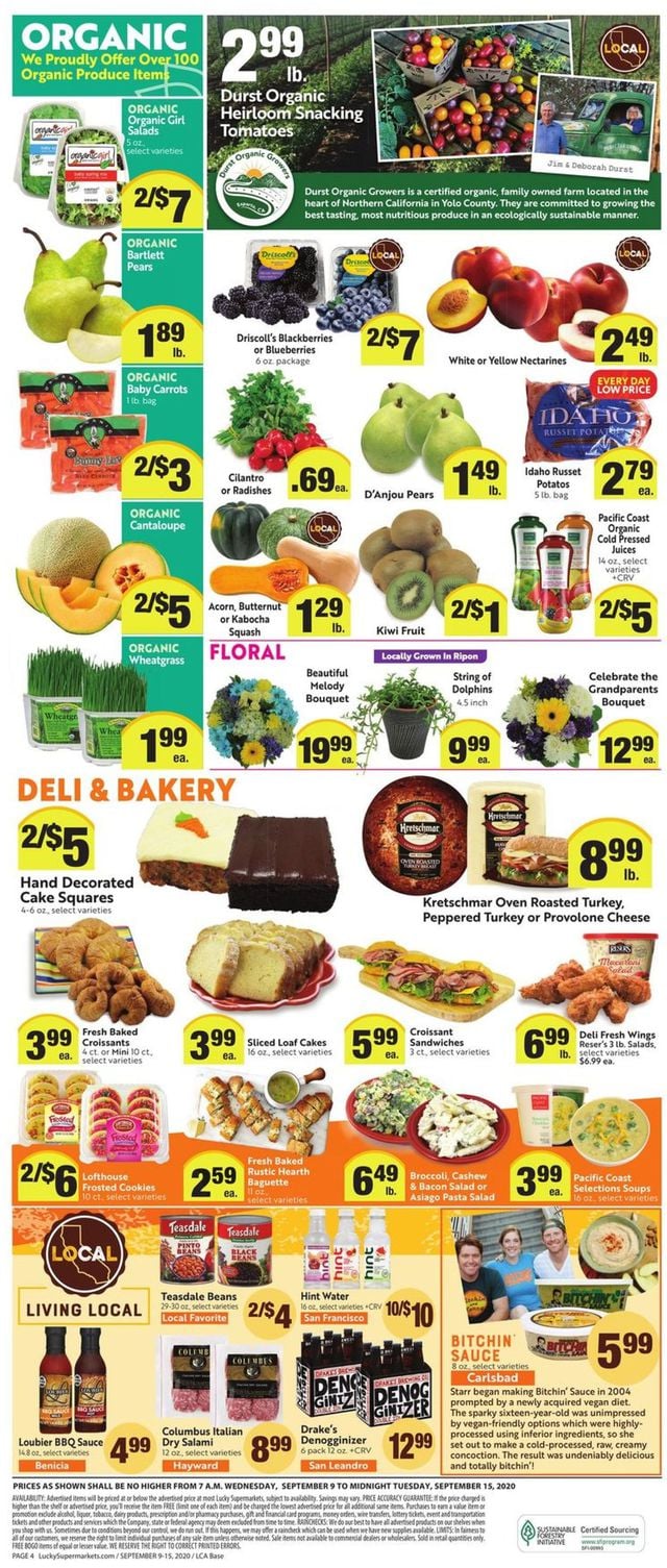 Lucky Supermarkets Ad from 09/09/2020