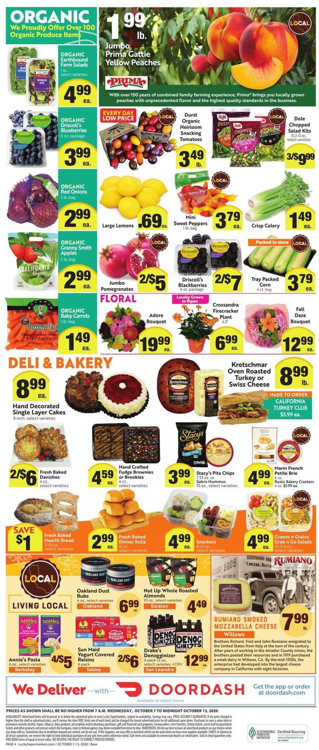Lucky Supermarkets Ad from 10/07/2020