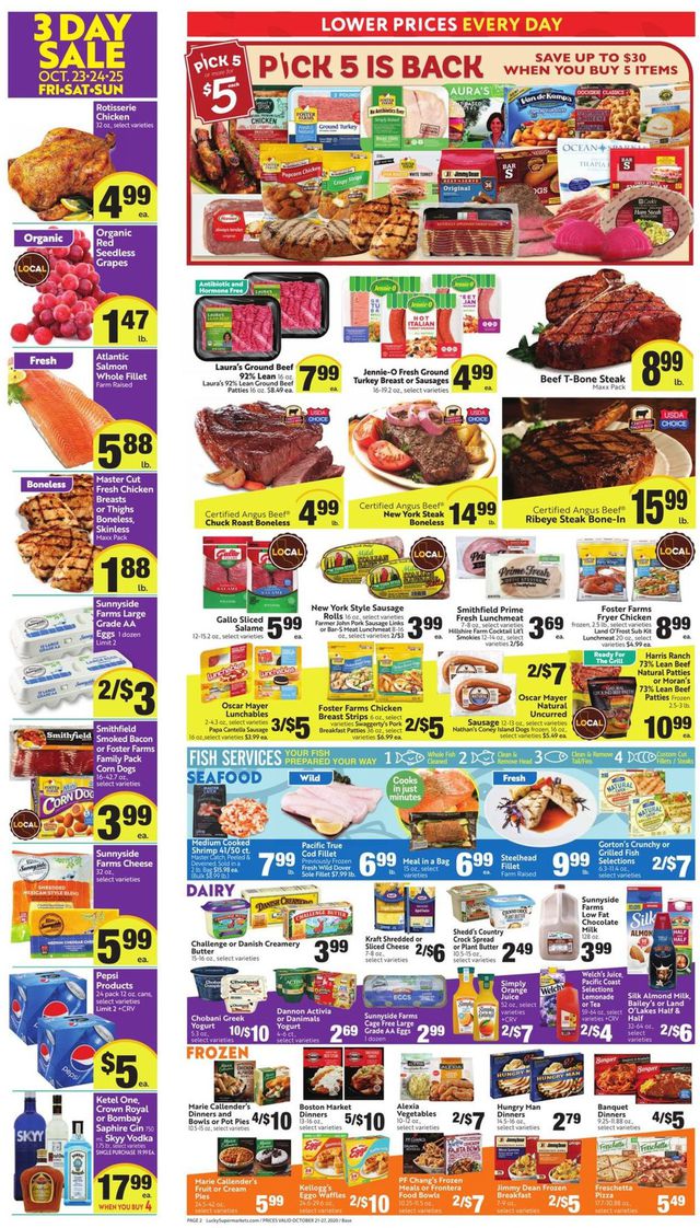 Lucky Supermarkets Ad from 10/21/2020