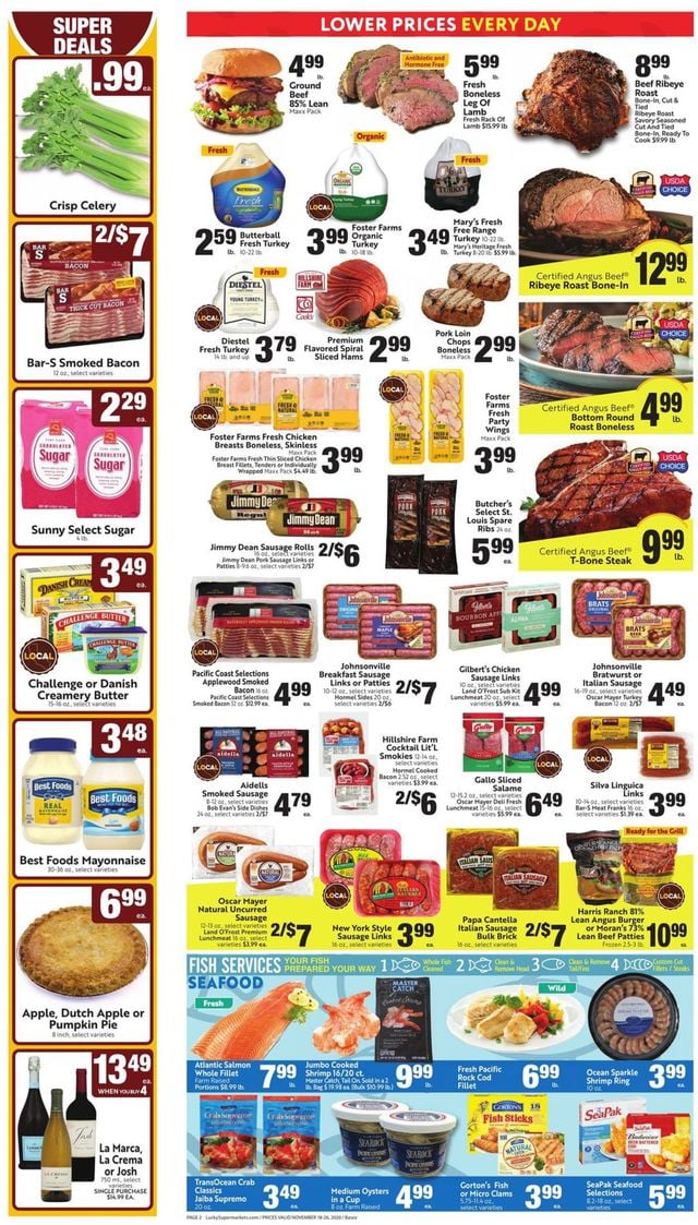 Lucky Supermarkets Ad from 11/18/2020