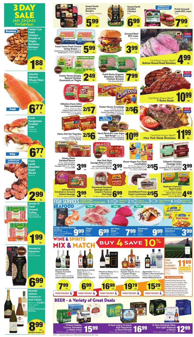 Lucky Supermarkets Ad from 01/20/2021