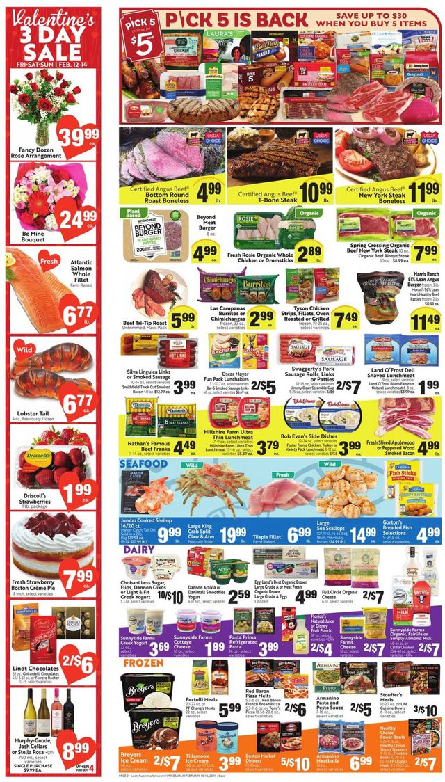 Lucky Supermarkets Ad from 02/10/2021